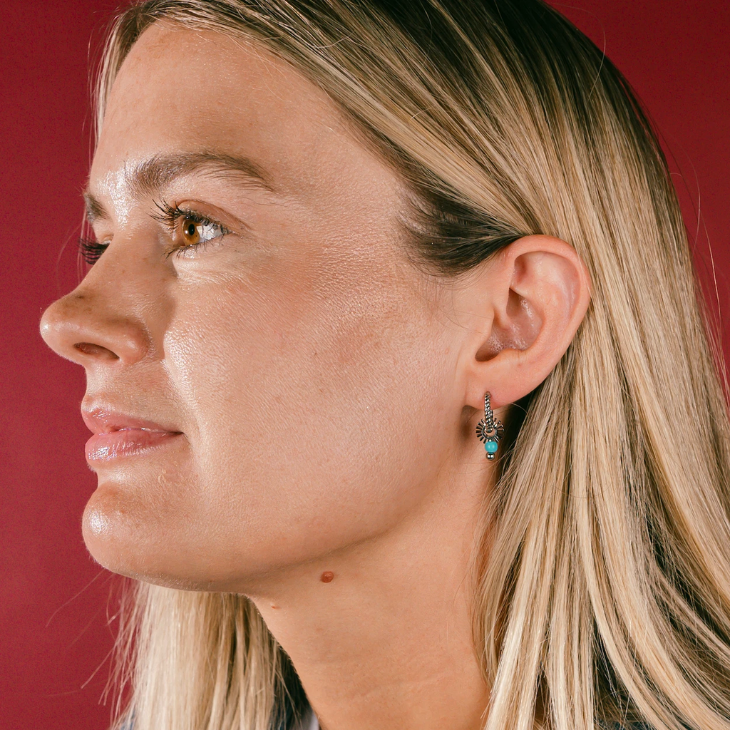 Rope Rounded Huggie Hoop Earrings by Oh Clementine