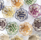 10" Floral Handwoven Iraca Bread Basket by MacondoForever