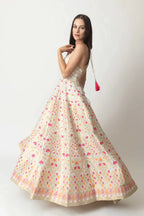 Selina Silk Jacquard Gown by Raas