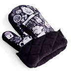 Set of 2 Kitchen Witch Oven Mitt | Pot Holders Hanging Oven Gloves Set by The Bullish Store