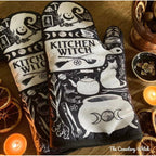 Set of 2 Kitchen Witch Oven Mitt | Pot Holders Hanging Oven Gloves Set by The Bullish Store