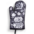 Set of 2 Kitchen Witch Oven Mitt | Pot Holders Hanging Oven Gloves Set by The Bullish Store