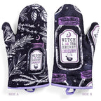 Set of 2 "Witch, I AM The Secret Ingredient" Oven Mitt | Pot Holders Hanging Oven Gloves Set by The Bullish Store