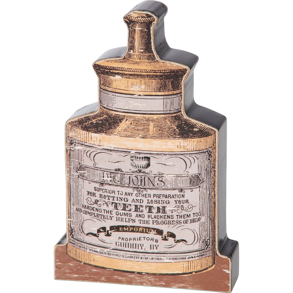 Set of 3 Potions Chunky Sitter Set | Vintage Wooden Bottle Shape Sitter by The Bullish Store