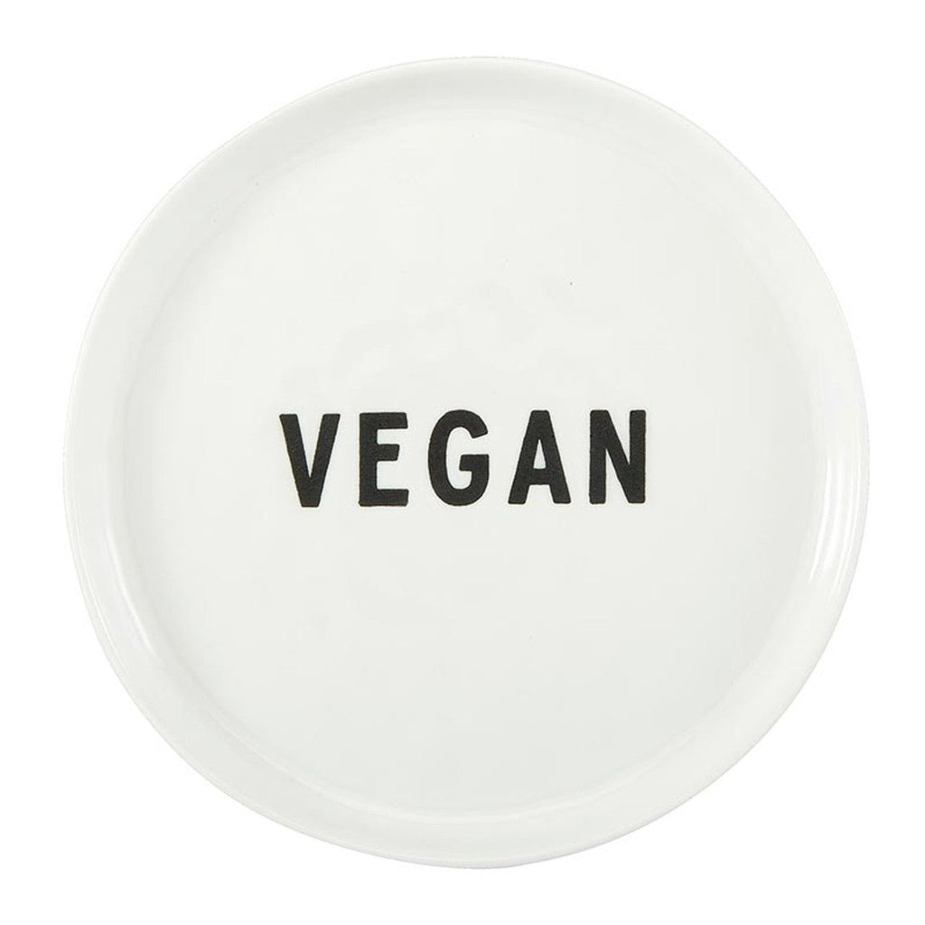 Set of 3 Vegan Ceramic Dish 5.25" Appetizer Plates