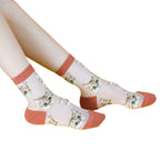 Sheer Cat Lover Socks Available in Yellow Green Red or Black [Fits Women's Size 5-9] by The Bullish Store
