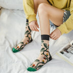 Sheer Plant Lover Socks in 5 Nature-Inspired Styles [Fits Size 5-9]