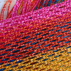 Shimmer Mesh Pride Scarf Wrap in Rainbow Stripe | Unisex Summer Shawl LGBTQ Pride