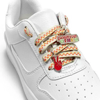 Shoelaces w/ Positivity Charms Set | Stylish Shoestrings & Charms Set by The Bullish Store