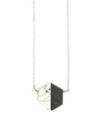 Balanced Geometry Necklace - Black by Fair Anita