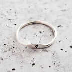 Sterling Silver Initial Stacking Ring