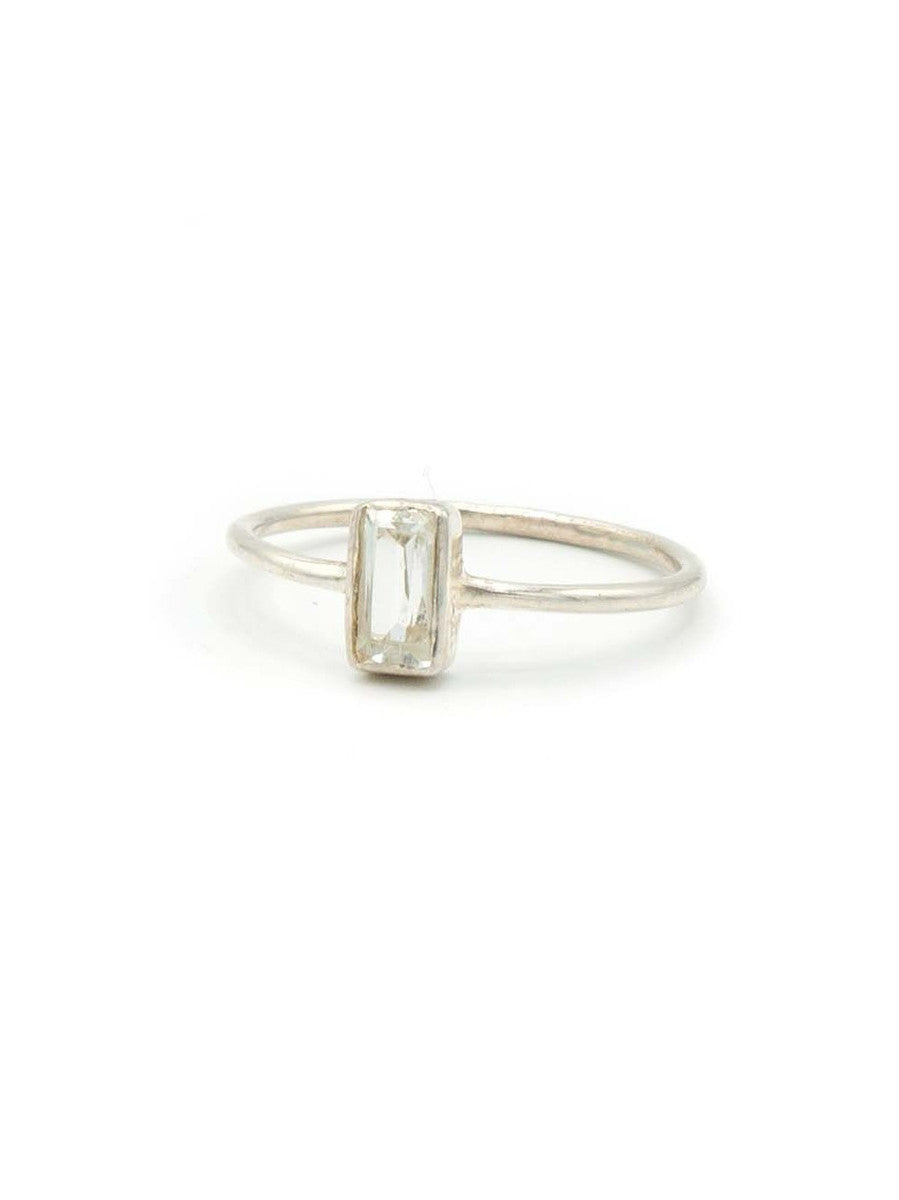 Prism Sterling Ring - Crystal