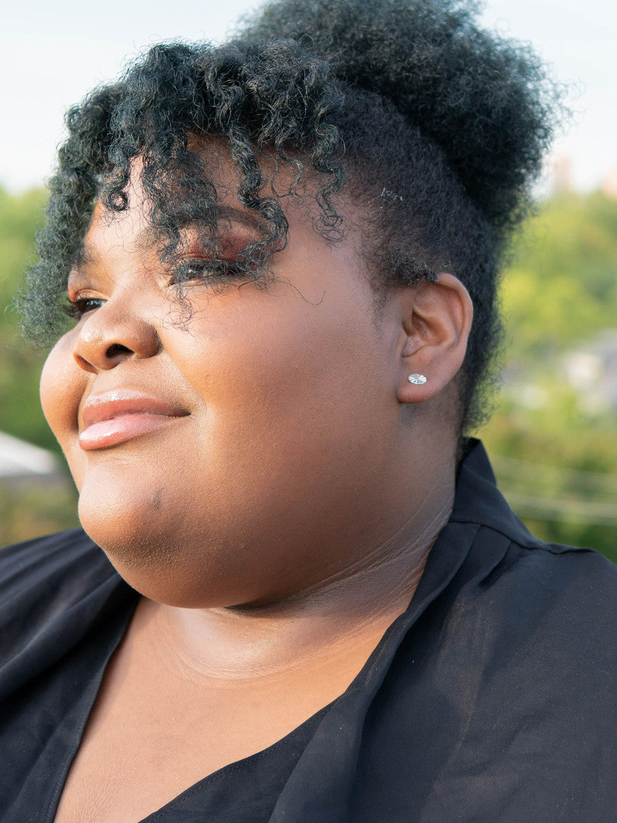 Rosette Studs - Silver
