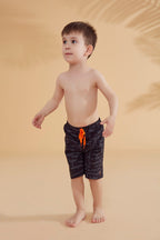 Woven Black Boys Shorts B2364
