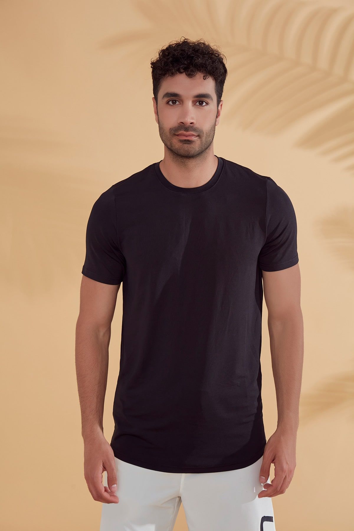 Lycra Black Men's Swim Shirts T2342