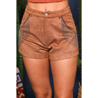 [Sizes S-M] Fringe Suede Shorts in Camel | Cowgirl Western Attire by The Bullish Store