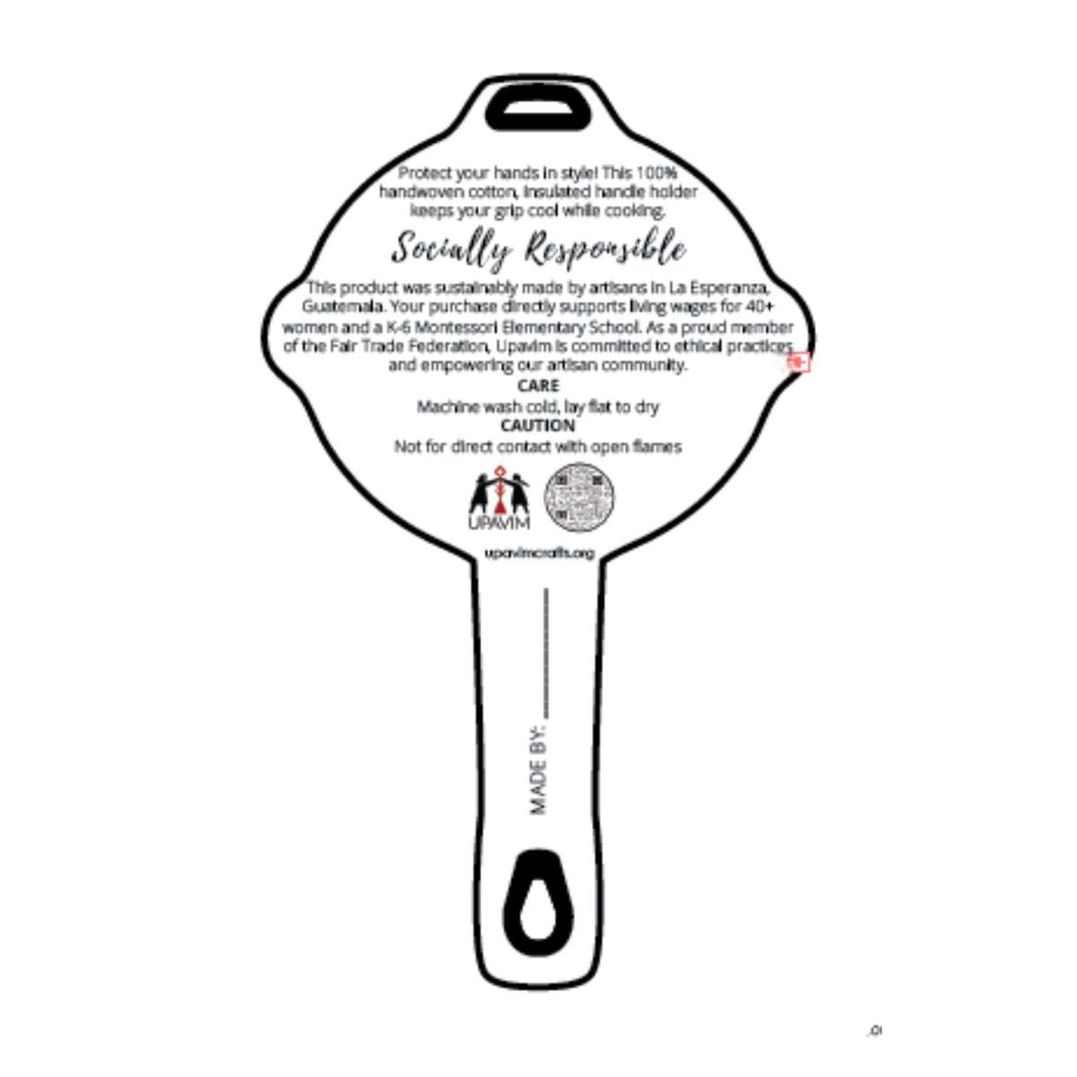 Gingerbread Man Skillet Handle Holder