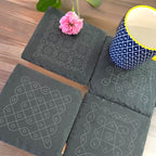 Kolam Slate Coasters