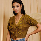 Sleeved Pom Pom Cardigan [Sizes S-L] by The Bullish Store