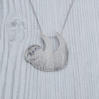 Slothy McSloth Necklace in Silver by The Bullish Store