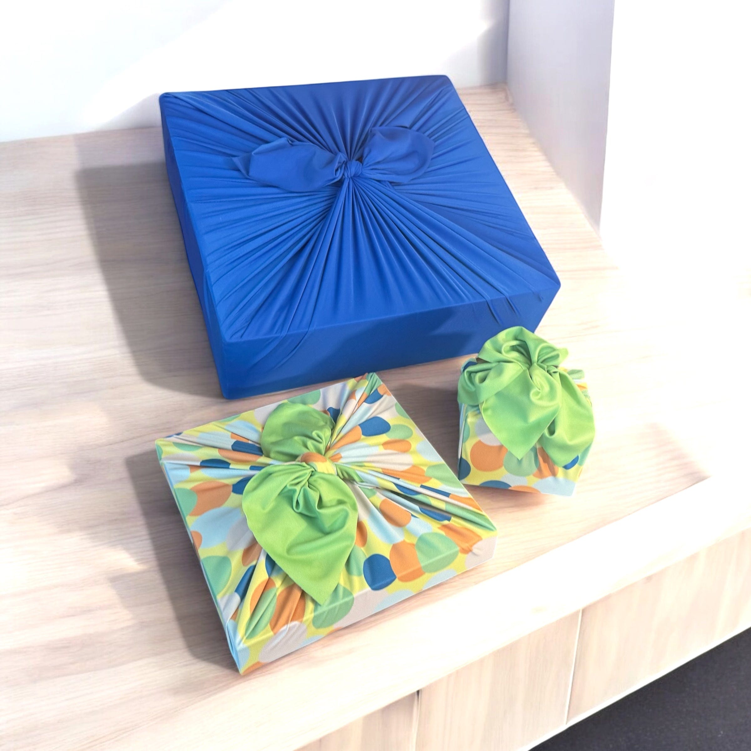 Small Reusable Cloth Furoshiki Gift Wrap | Polka Dots