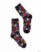 Bride of Frankenstein Shimmer Sheer Crew Sock by Sock Candy