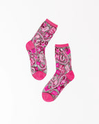 Disco Barbie Black Sheer Crew Sock by Sock Candy