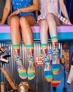 JAWS 50th Anniversary Sheer Crew Sock by Sock Candy