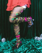 Pearls & Jewels Black Sheer Tights by Sock Candy