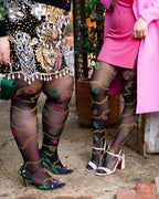 Pearls & Jewels Black Sheer Tights by Sock Candy