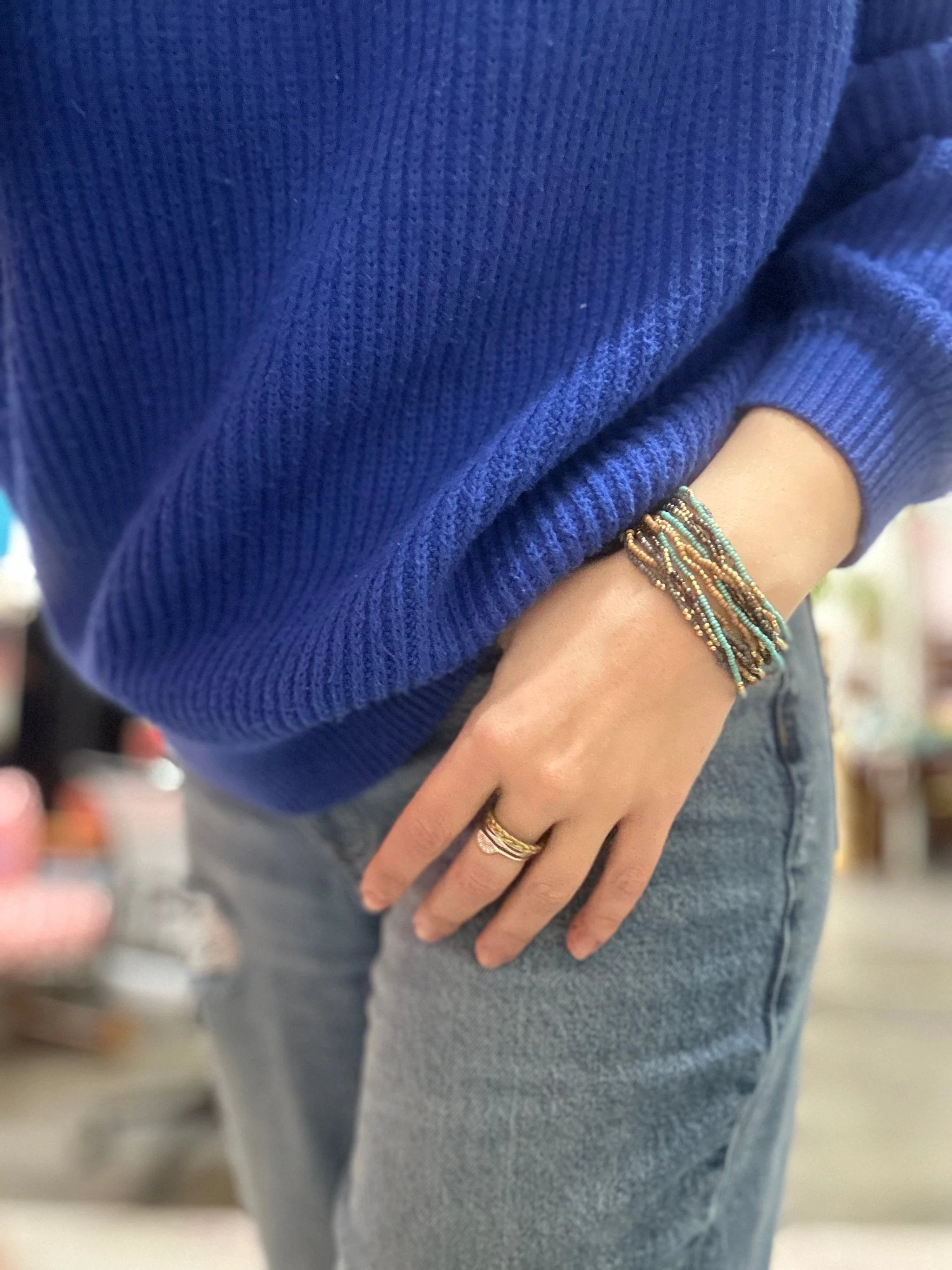 Southwest Flair Elastic Bracelet Set by Fair Anita