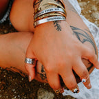 Stackable Silver Name Ring