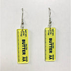 Stick of Salted Butter Earrings | Cute Acrylic Food Jewelry Gift for Bakers & Food Lovers