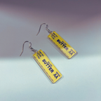 Stick of Salted Butter Earrings | Cute Acrylic Food Jewelry Gift for Bakers & Food Lovers