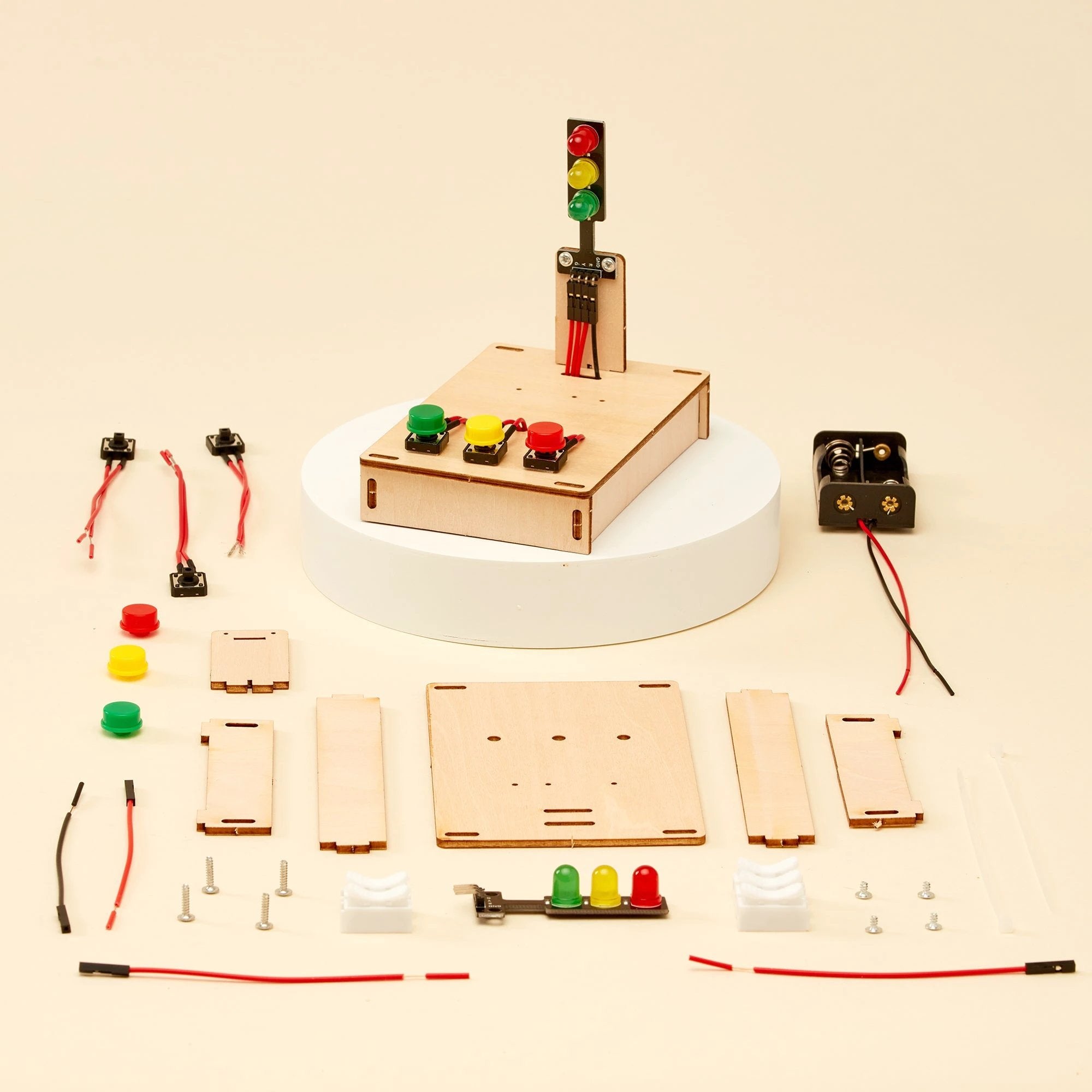 Traffic Lights DIY Kit, Educational STEM Toy by Kitsville