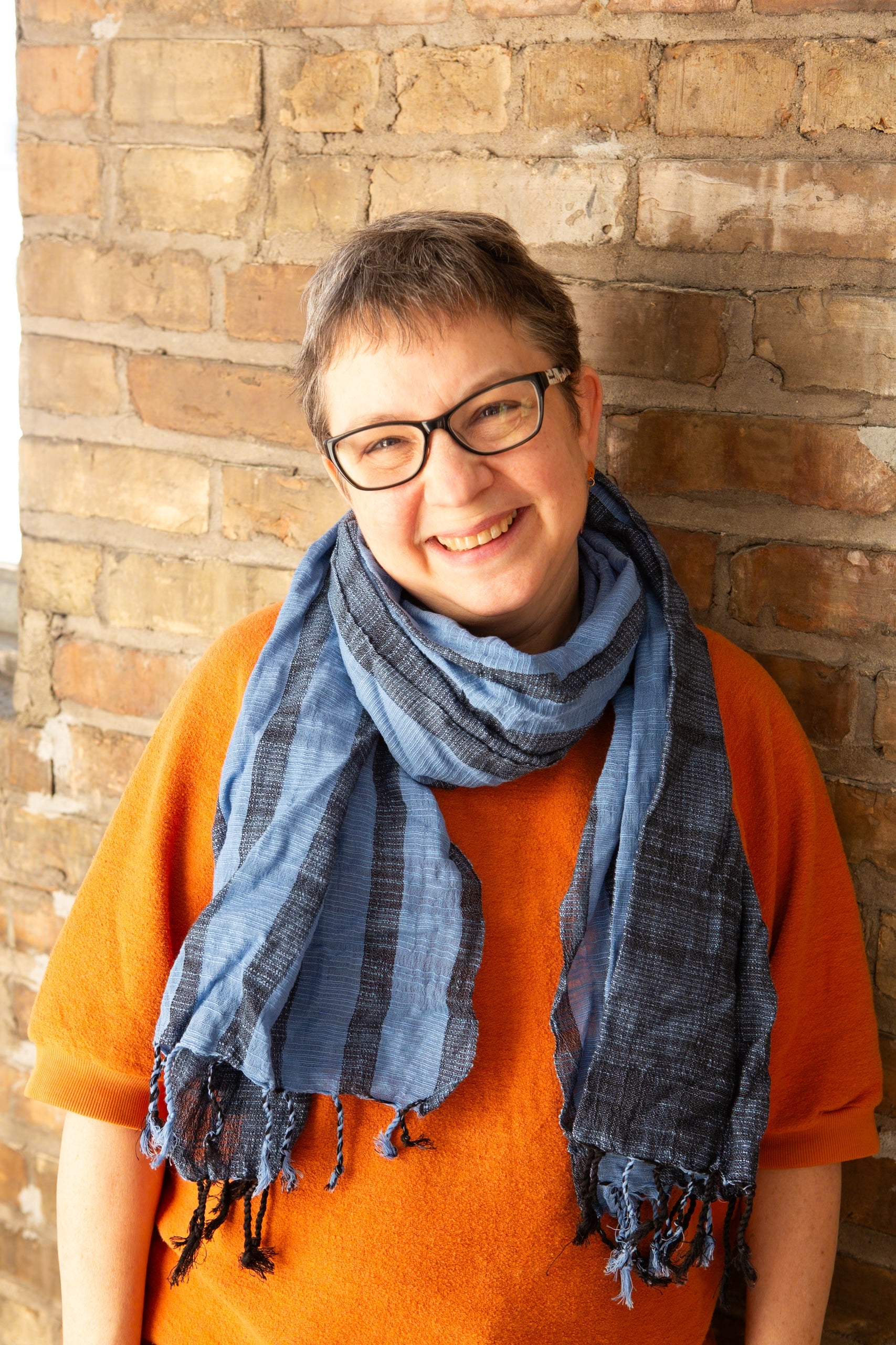 Stormy Seas Woven Cotton Scarf