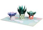 Succulents Pop Up Card by Paper Love