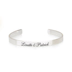 Custom Two Names Cuff Bracelet