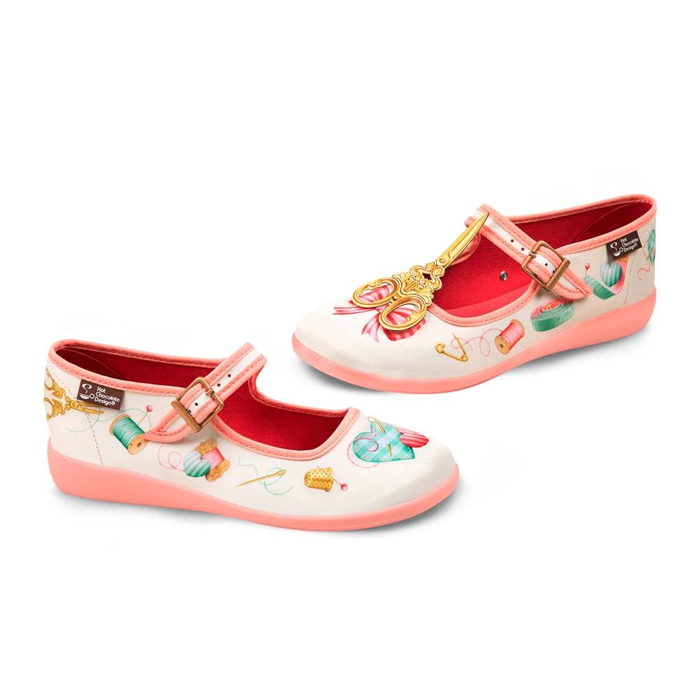 Chocolaticas® Tailor Made Women's Mary Jane Flat by Hot Chocolate Design