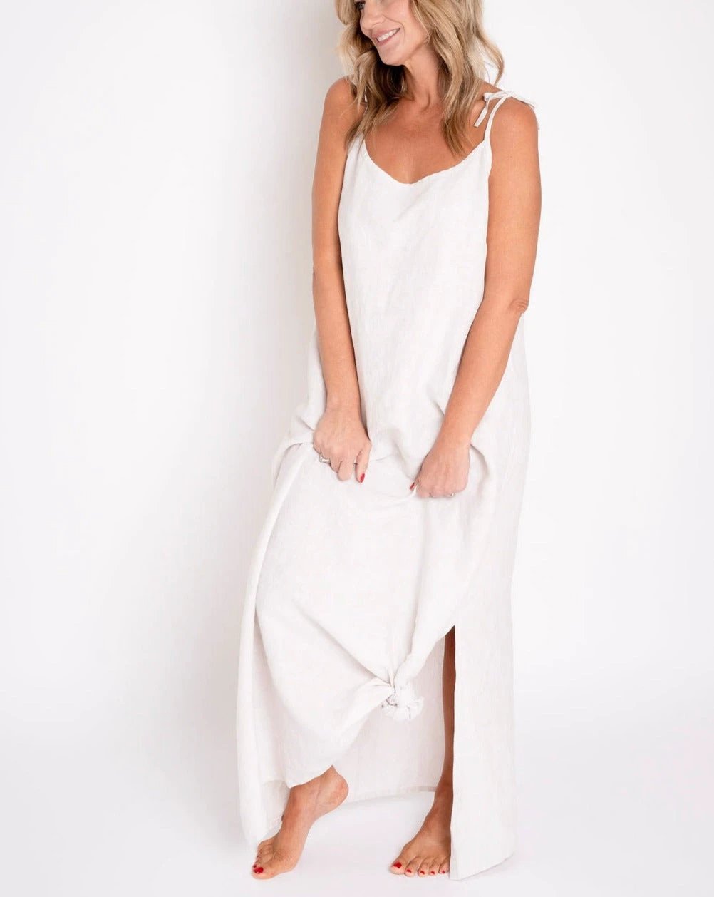 Pacific Linen Maxi Dress by Line In The Sand Swim