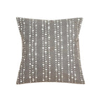 Tribal Cloth Lunar Dots Grey Pillow Cover