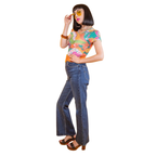 Luscious Landscape Tulip Sleeve Tee in Brilliant Emerald by Blue Platypus Clothing