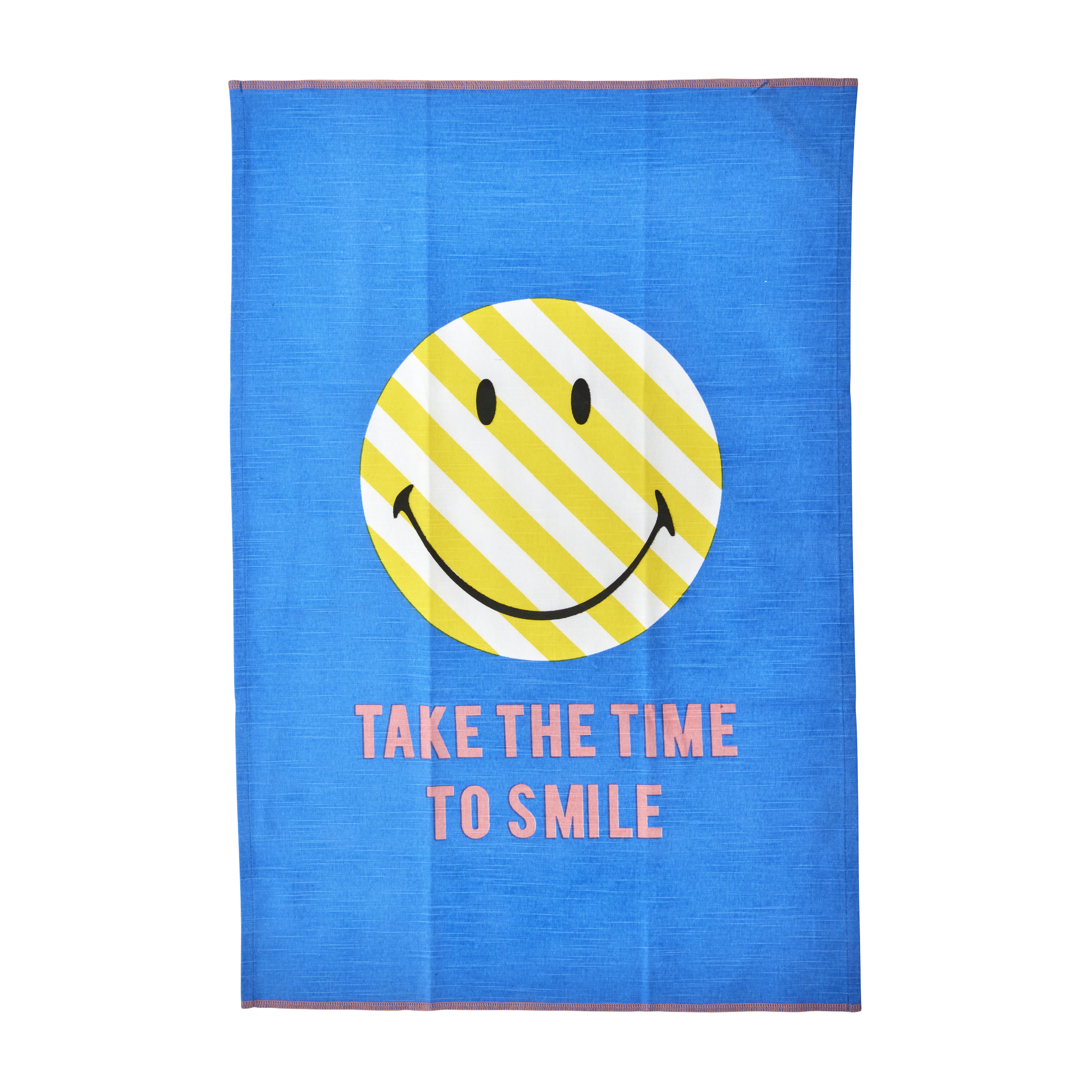 Cotton Tea Towel - Blue - Smiley®