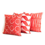 Sadza Triangles Pillow - Madagascar Coral Cover
