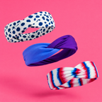 Tapered and Twisted Bow Headbands | Yoga Gym Workout Hairband Hair Accessory