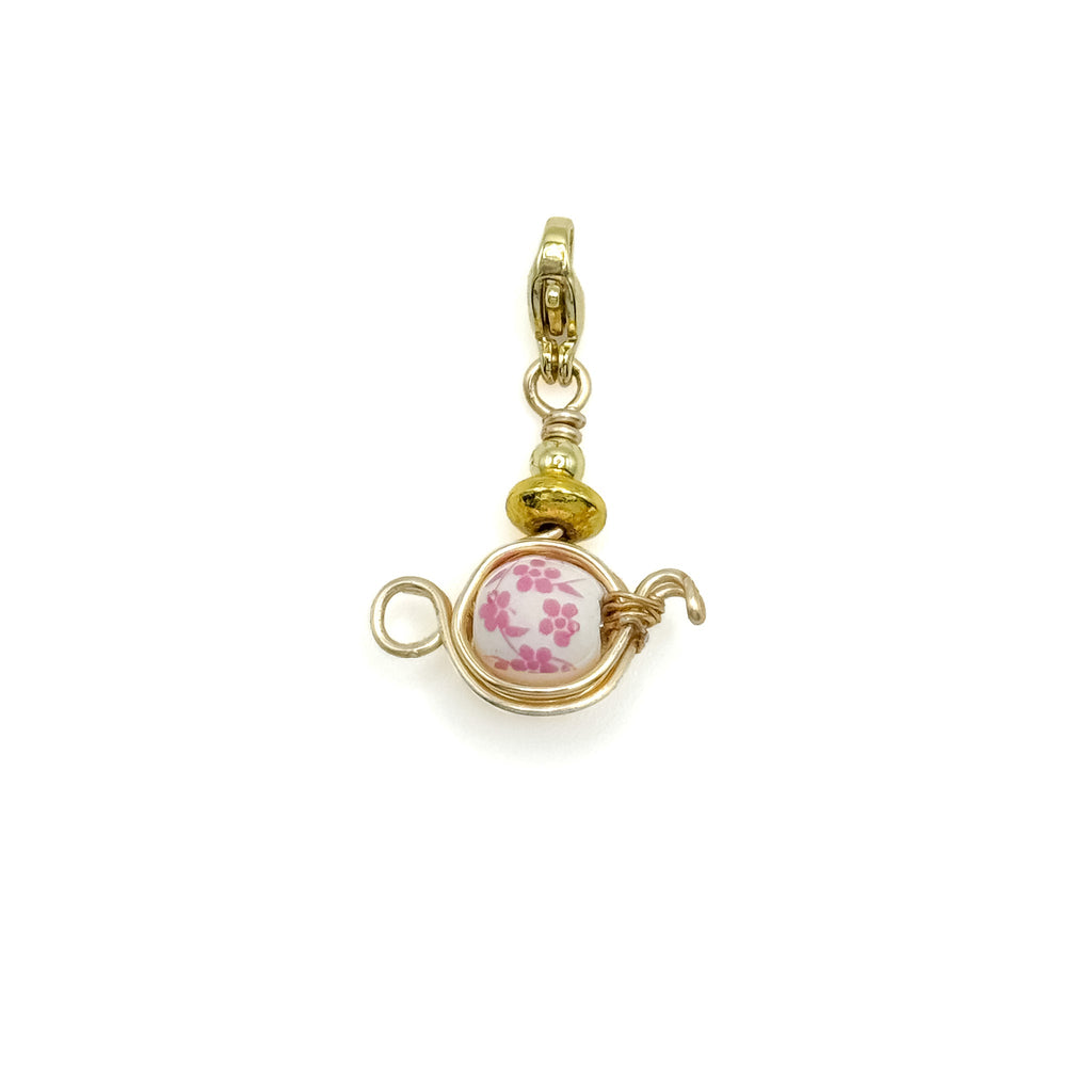 Tea gold charm