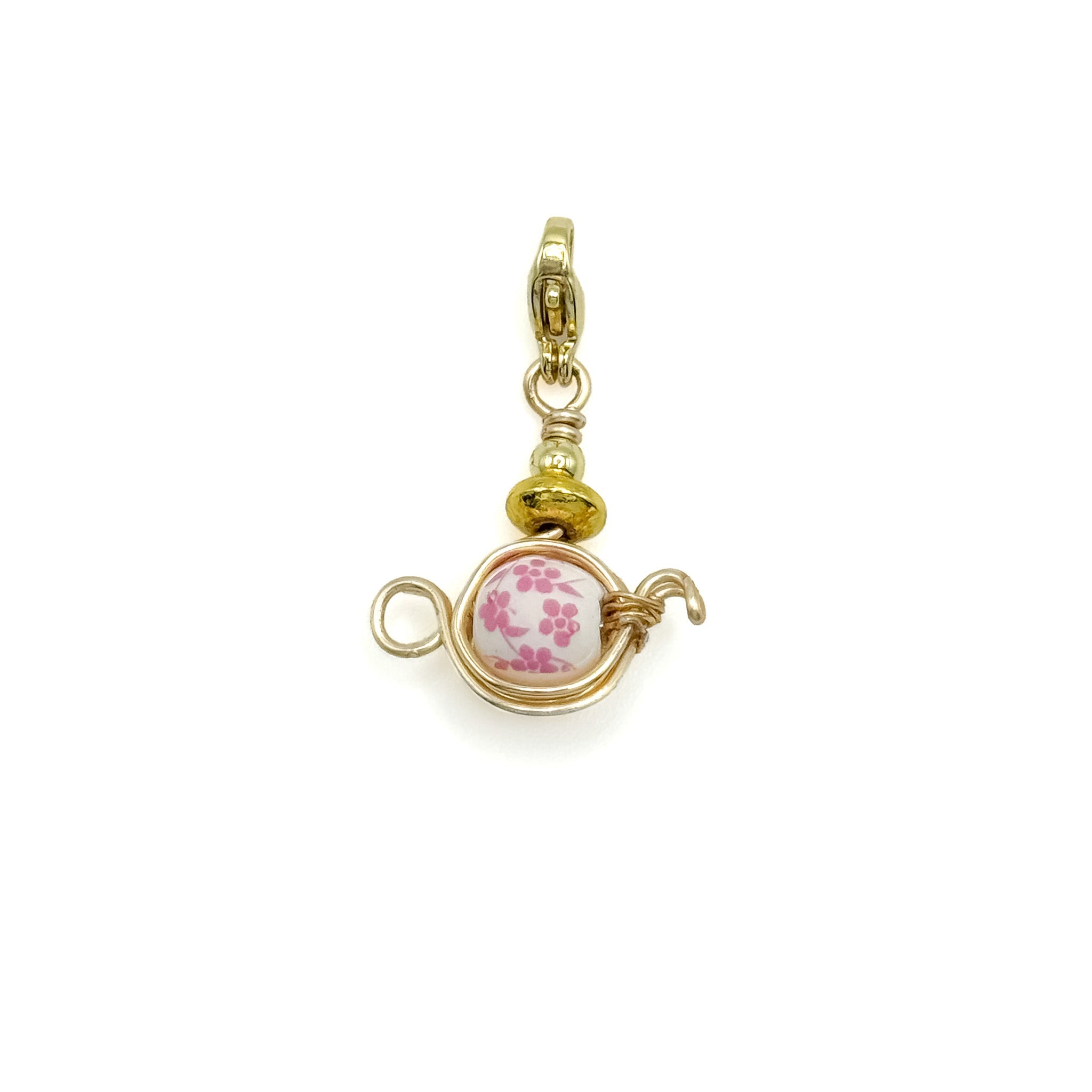 Tea gold charm