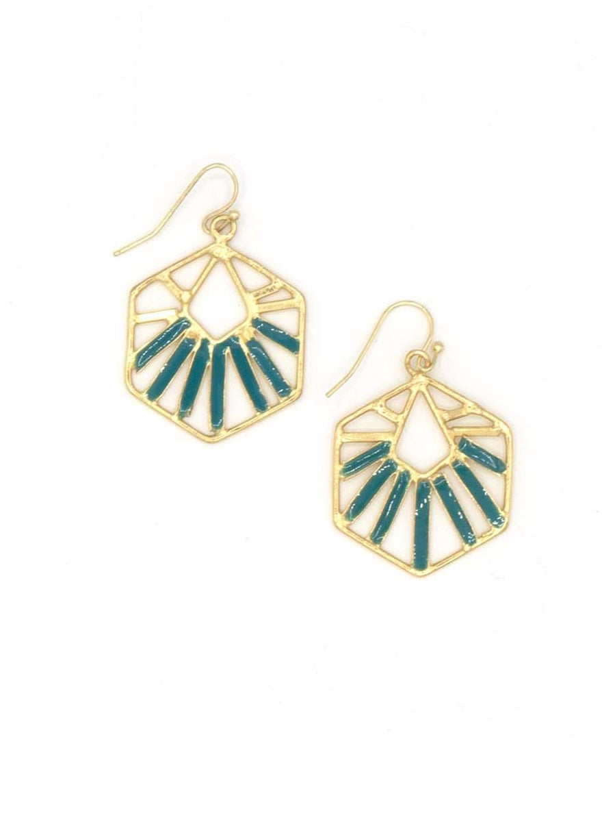 Teal Opulence Earrings