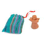 Terracotta Angelito with Pouch by Upavim Crafts