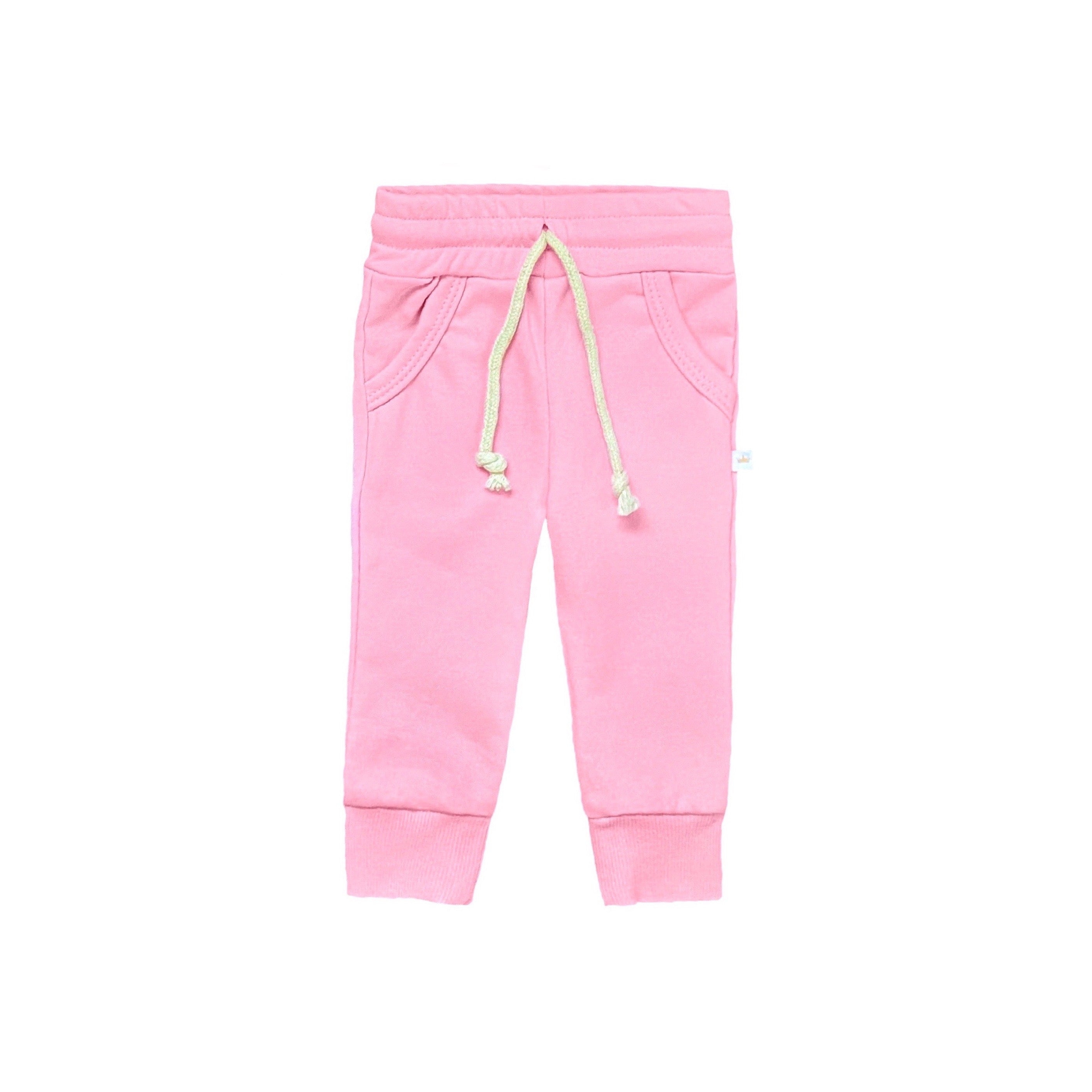 Bubble Gum Pink Terry Jogger Sweatpant